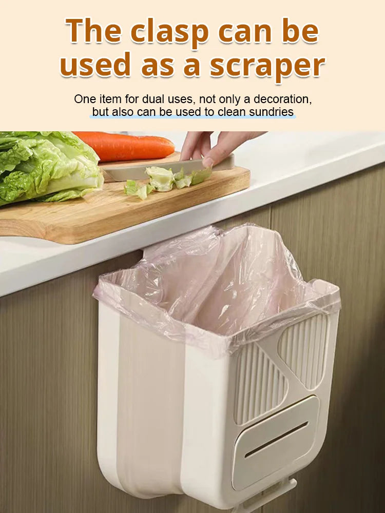 🥡Begränsad tid: 50 % rabatt🥦Hopfällbar hängande kökssoptunna🗑️