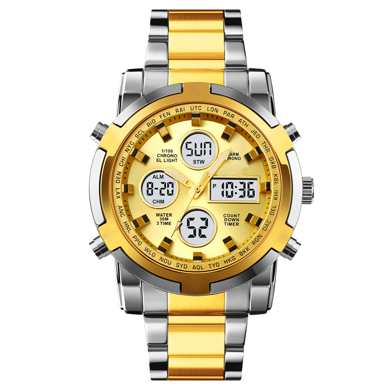 ⌚Vattentäta Militärklockor för Män – Analog-Digital, Slitstark & Funktionell Design för Outdoor🏕️