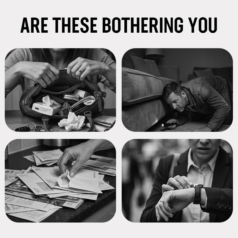 4-i-1 trådlös nyckelfinnare med basstation