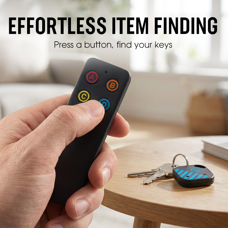 4-i-1 trådlös nyckelfinnare med basstation