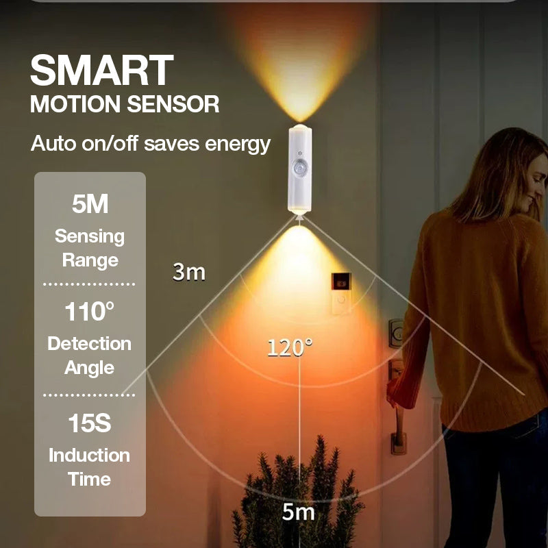 ✨ Magnetisk smart rörelsesensorlampa med RGB-belysning – justerbar stämningsbelysning 🌈💡