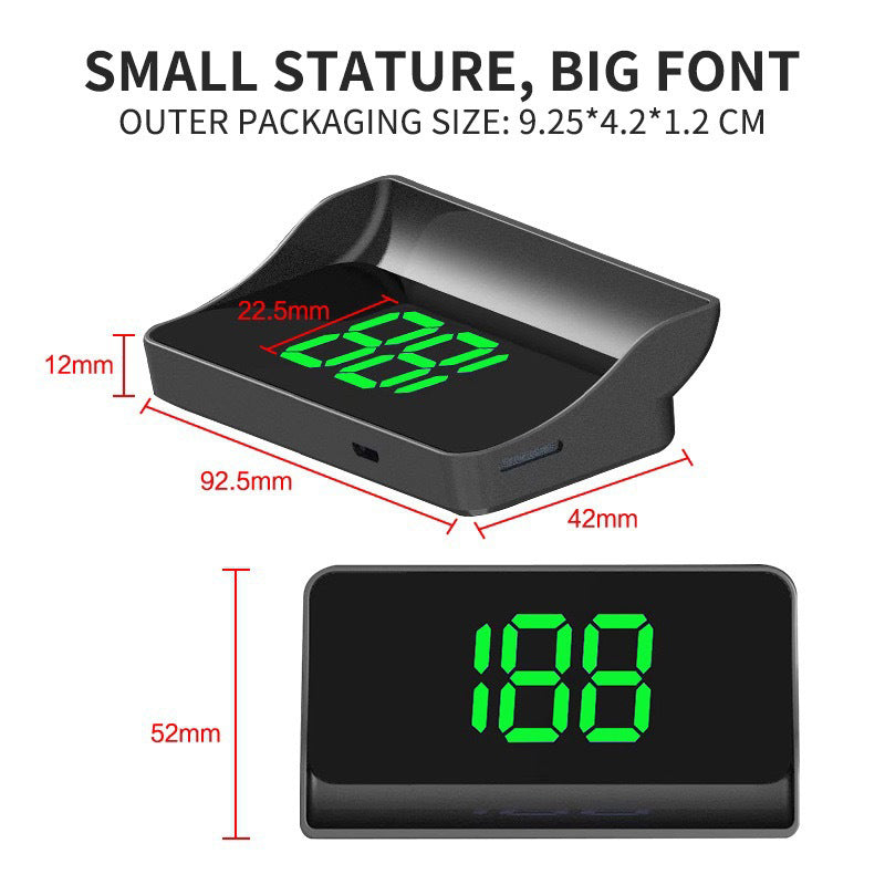 💥Kompanjon för säker körning💥Hastighetsmätare med frontdisplay för bila