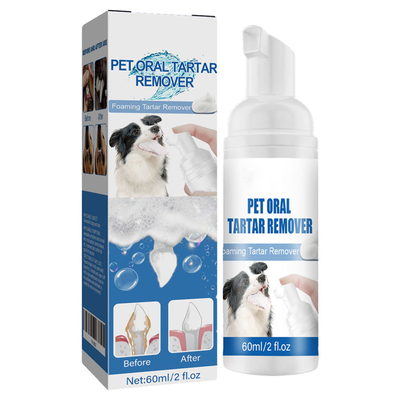 🐾 KÖP 2 FÅ 1 GRATIS! ✨ Skummande tandstensborttagare för husdjur