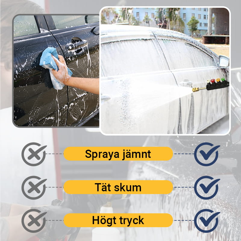 🏡 【PROFFS-TVÄTT】4000 PSI Teleskopisk Högtrycksstav ✨ 3-i-1 Rengöring för Hela Huset – Utan Stege!