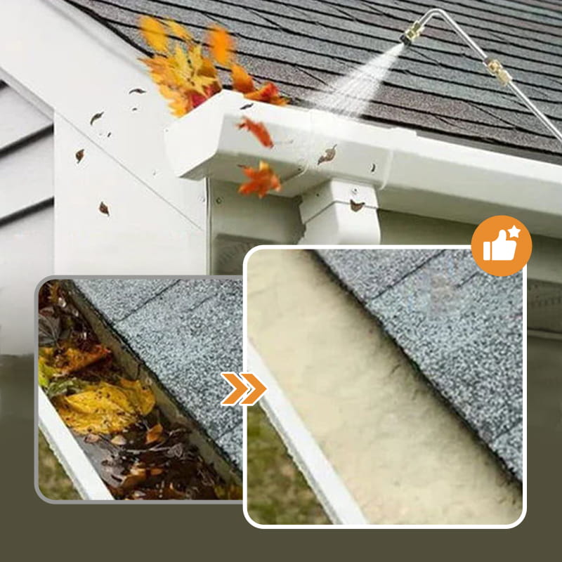 🏡 【PROFFS-TVÄTT】4000 PSI Teleskopisk Högtrycksstav ✨ 3-i-1 Rengöring för Hela Huset – Utan Stege!