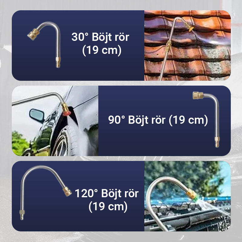 🏡 【PROFFS-TVÄTT】4000 PSI Teleskopisk Högtrycksstav ✨ 3-i-1 Rengöring för Hela Huset – Utan Stege!