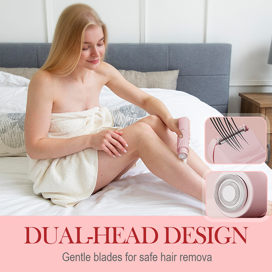 🔥HET REA🔥Bärbar elektrisk epilator med dubbla huvuden🍑