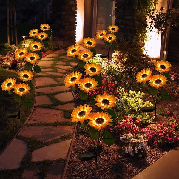 🌻60% RABATT! ☀️ Vattentäta solcellslampor – Realistiska kronblad, IP65 väderbeständiga och automatiskt lysande i 8–12 timmar ☀️🌻