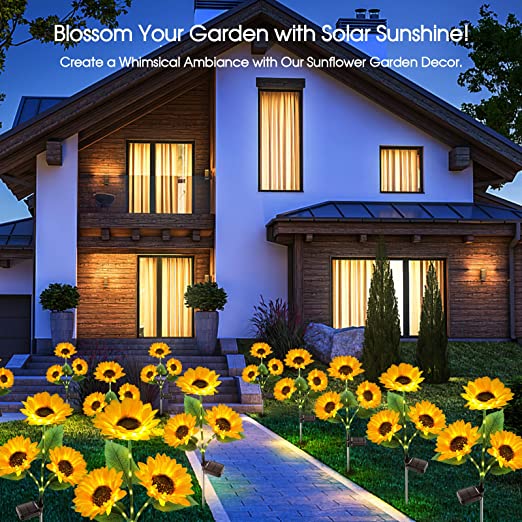 🌻60% RABATT! ☀️ Vattentäta solcellslampor – Realistiska kronblad, IP65 väderbeständiga och automatiskt lysande i 8–12 timmar ☀️🌻