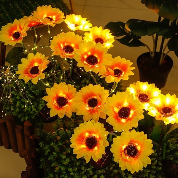 🌻60% RABATT! ☀️ Vattentäta solcellslampor – Realistiska kronblad, IP65 väderbeständiga och automatiskt lysande i 8–12 timmar ☀️🌻