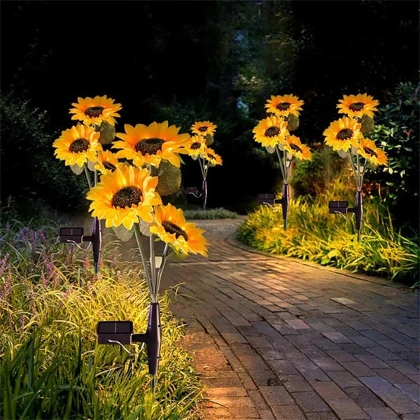 🌻60% RABATT! ☀️ Vattentäta solcellslampor – Realistiska kronblad, IP65 väderbeständiga och automatiskt lysande i 8–12 timmar ☀️🌻
