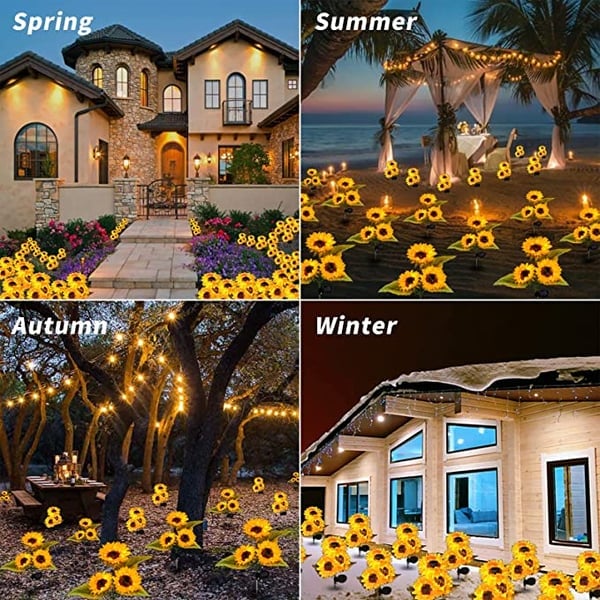 🌻60% RABATT! ☀️ Vattentäta solcellslampor – Realistiska kronblad, IP65 väderbeständiga och automatiskt lysande i 8–12 timmar ☀️🌻