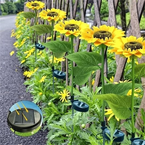 🌻60% RABATT! ☀️ Vattentäta solcellslampor – Realistiska kronblad, IP65 väderbeständiga och automatiskt lysande i 8–12 timmar ☀️🌻