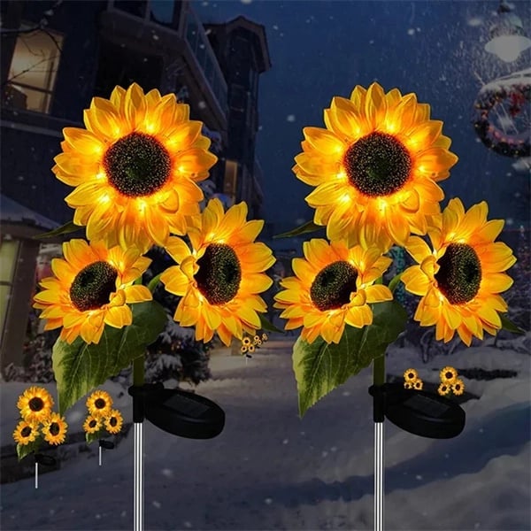 🌻60% RABATT! ☀️ Vattentäta solcellslampor – Realistiska kronblad, IP65 väderbeständiga och automatiskt lysande i 8–12 timmar ☀️🌻