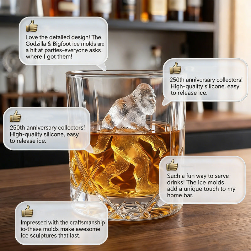 Bigfoot Silicone Ice Cube Mold Tray