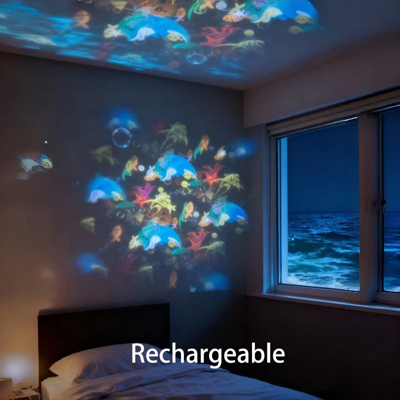 Dynamisk roterande LED-projektorlampa