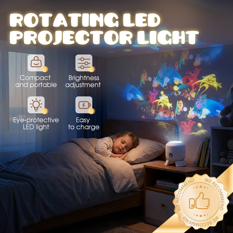 Dynamisk roterande LED-projektorlampa