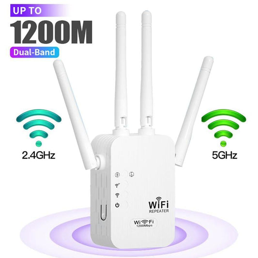 2026 NY🔥49% Sista Chans｜WiFi-förstärkare 1200Mbps Dual Band Hela Huset