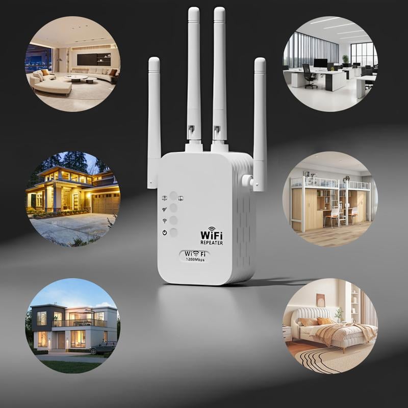 2026 NY🔥49% Sista Chans｜WiFi-förstärkare 1200Mbps Dual Band Hela Huset