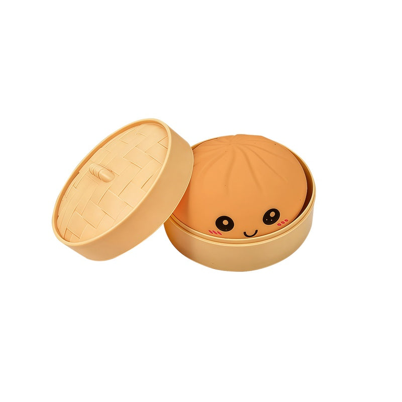 Söt dumpling-klämleksak med ångkokare