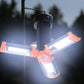 Uppladdningsbar fällbar LED campinglampa med stativ