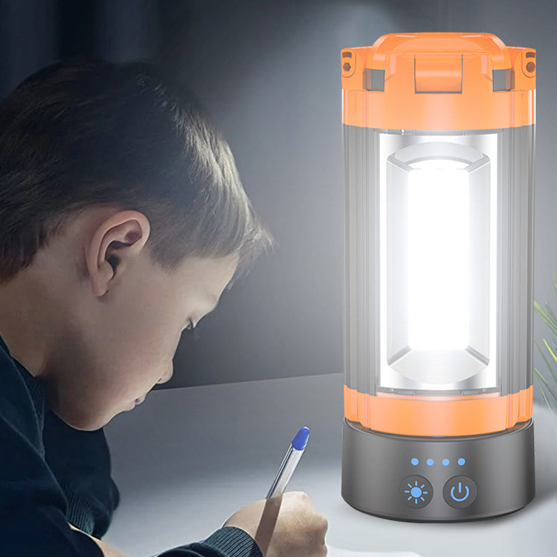 Uppladdningsbar fällbar LED campinglampa med stativ