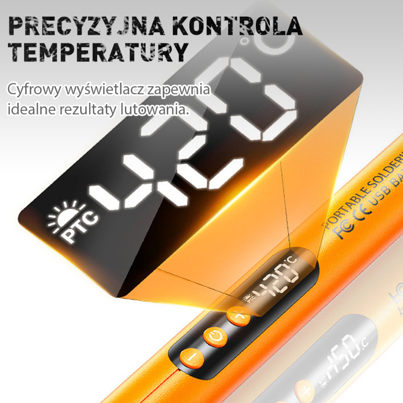 Bärbar, uppladdningsbar USB-lödkolv