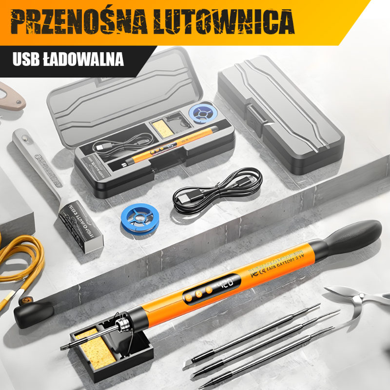 Bärbar, uppladdningsbar USB-lödkolv