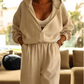 👚 50% RABATT! 🔥 Casual Jumpsuit med Huva för Damer – Mjukt Tyg, Avslappnad Passform & Fickor