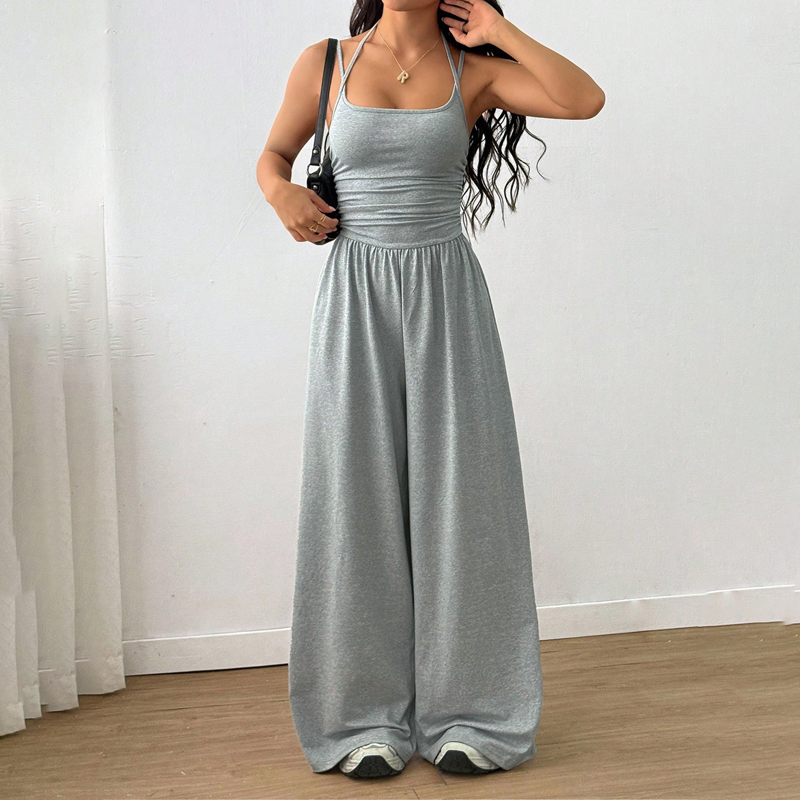 Casual jumpsuit med spaghettiband för damer
