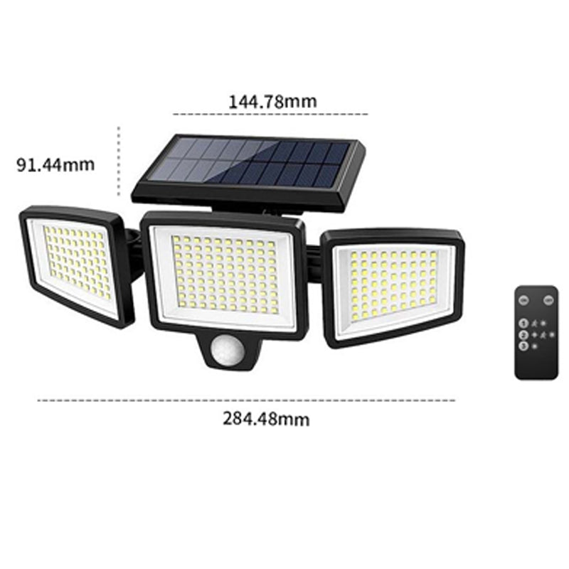 ☀️ 50% RABATT 🌙 | Solcellsbelysning med Fjärrkontroll – 210 Lumen, 2400mAh & IP44