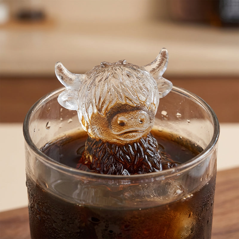 Highland Cow silikonform för isbitar