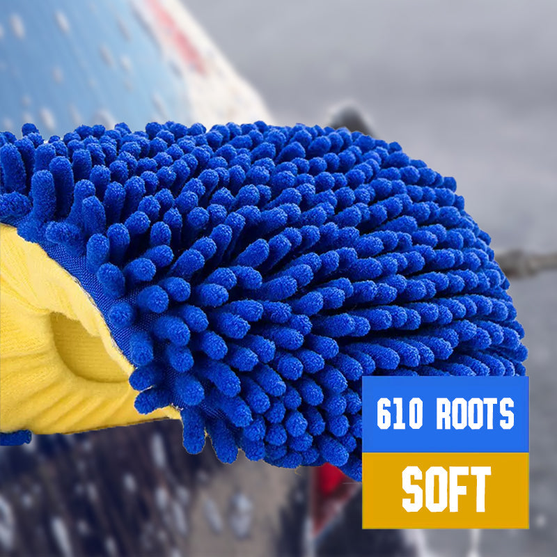 🚗 50 % RABATT NU! 🧽 Slitstark biltvättsmopp med lång, teleskopisk aluminiumhandtag – mjuk mikrofiber, repfri och justerbar längd ✨