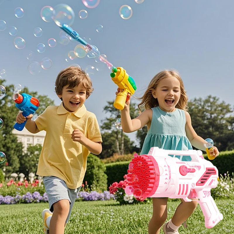 Joyful Fun 69 hål pistoltyp bubbelmaskin