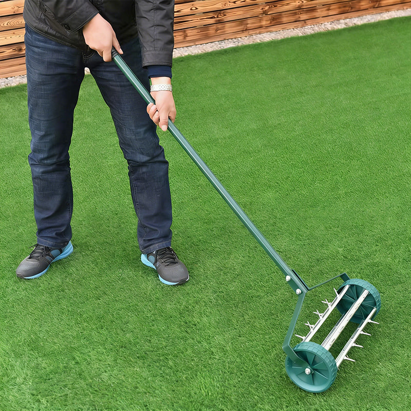 ⏳Tidsbegränsat 50 % rabatt⏰Rullande gräsmatteluftare med handtag🏡🌱