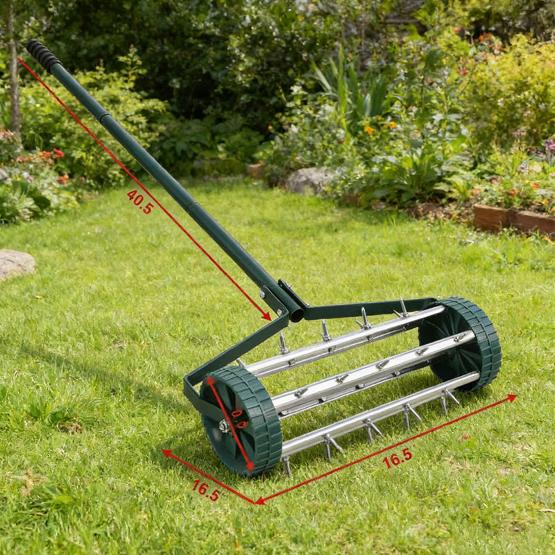 ⏳Tidsbegränsat 50 % rabatt⏰Rullande gräsmatteluftare med handtag🏡🌱