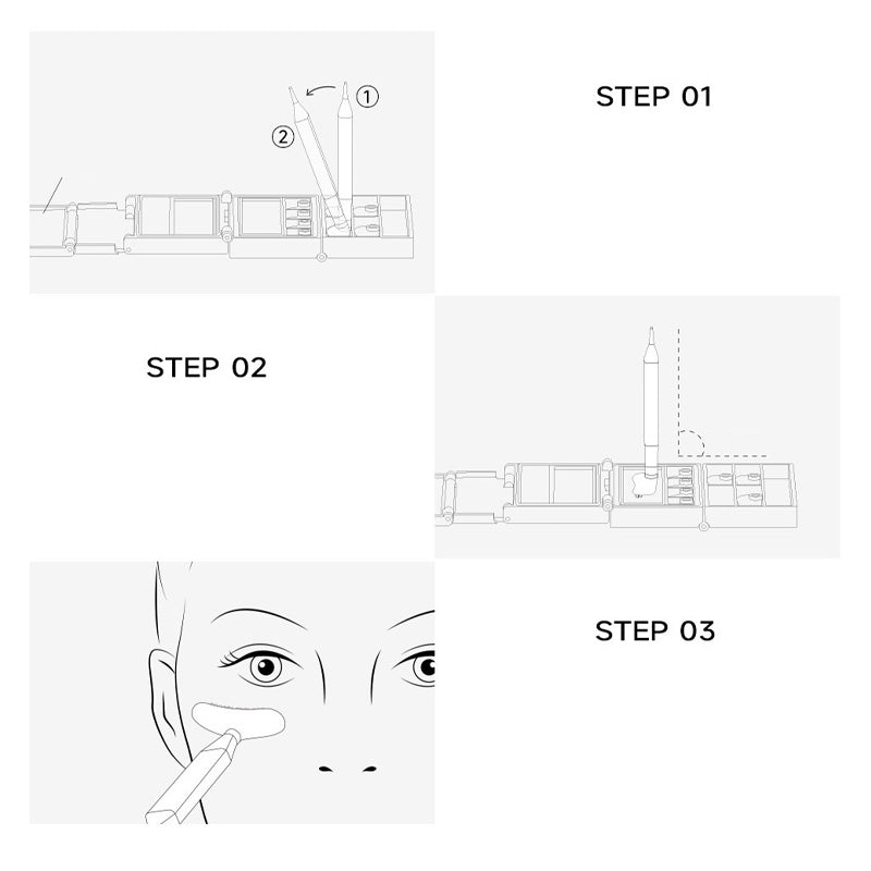 ✨50% RABATT NU! ✨3-i-1 Eyeliner och Undre Fransstämpelkit
