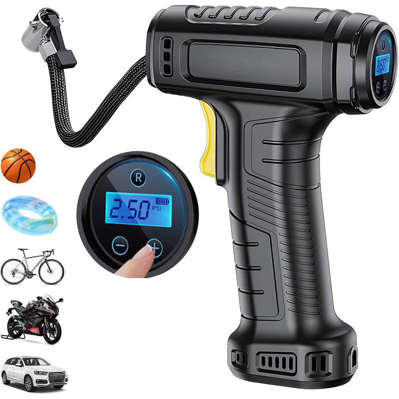 🔥Säljes varmt! 50% rabatt🔥 Bärbar sladdlös luftkompressor med digital display