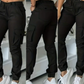Joggingsbyxor med flera fickor för dame