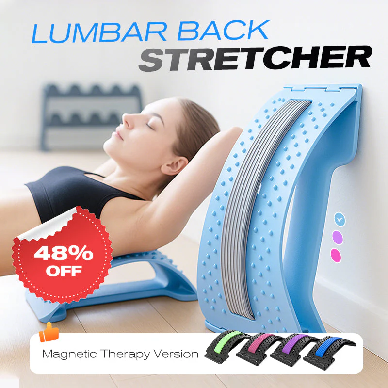 🩹 50% RABATT – FLASH SALE! ⚡ Ländryggsstretchare – Ergonomiskt stöd för ryggraden, justerbara stretchnivåer, lätt och portabel 🪑