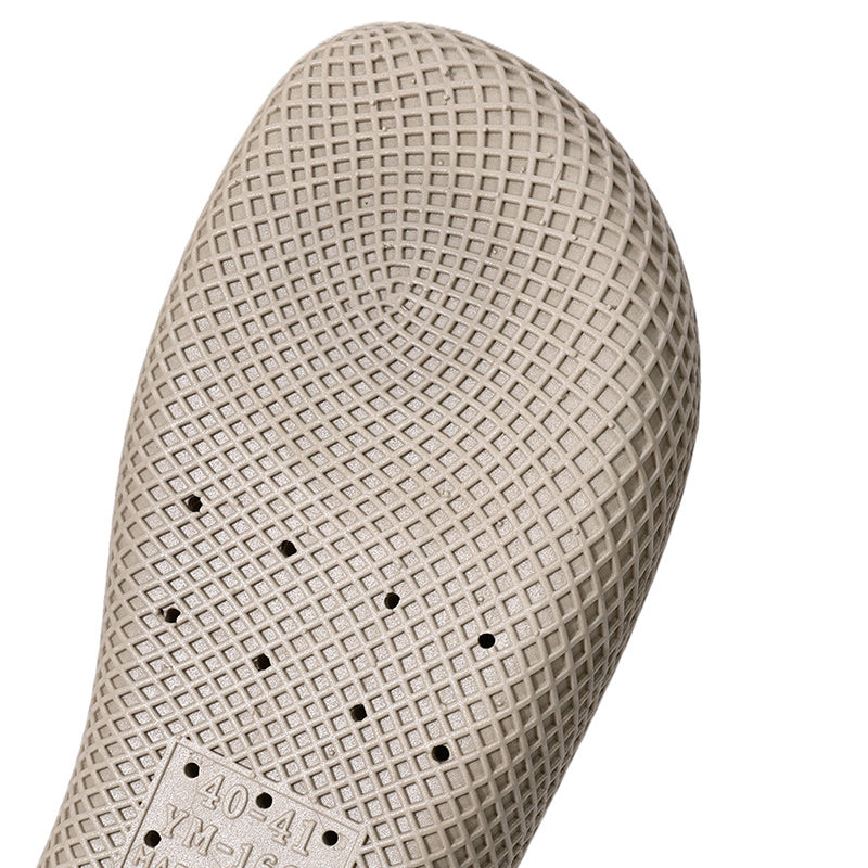 Unisex andningsbara slip-in-tofflor med meshhål