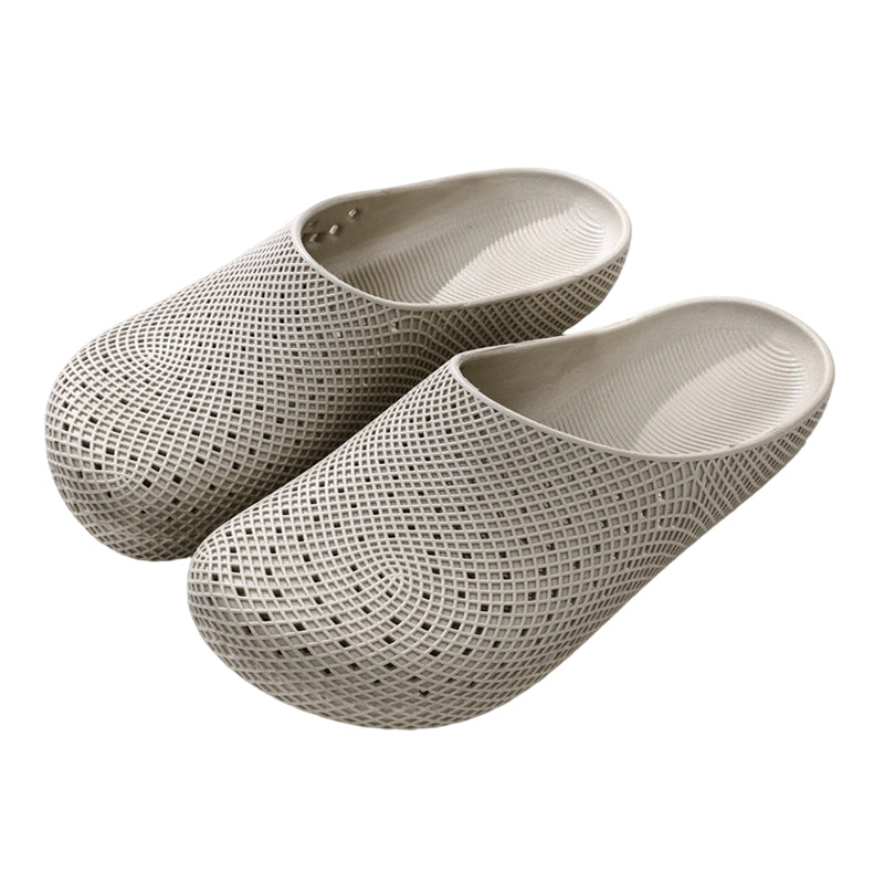 Unisex andningsbara slip-in-tofflor med meshhål