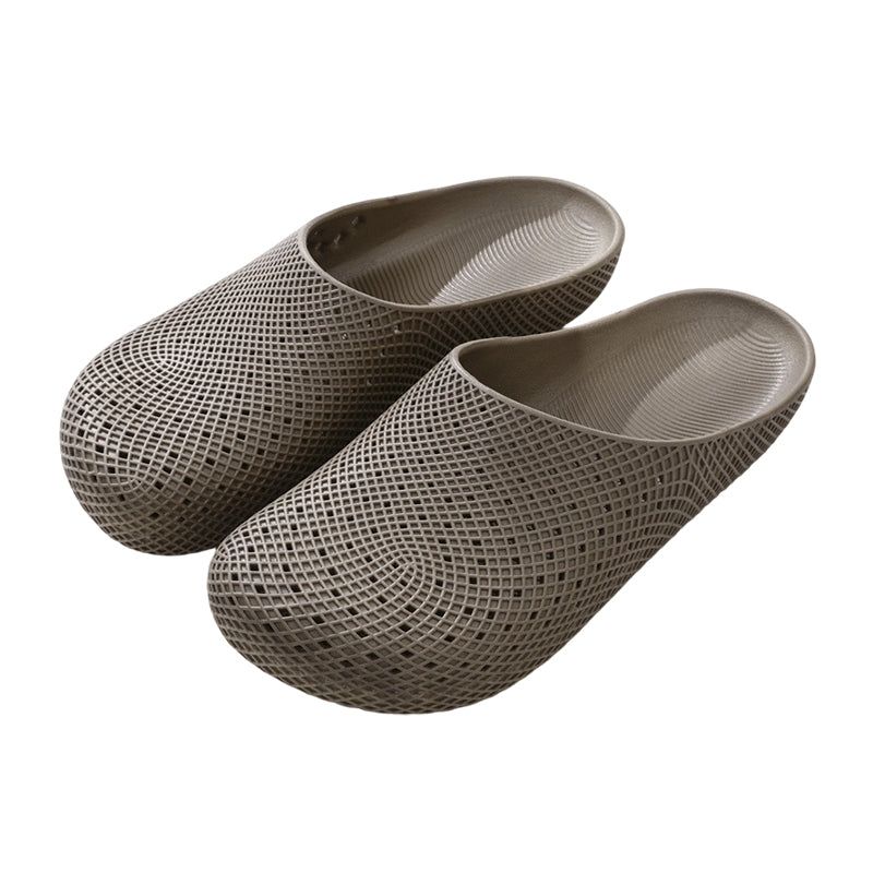 Unisex andningsbara slip-in-tofflor med meshhål
