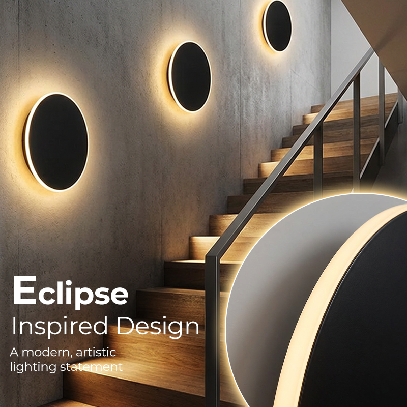 💡 50% RABATT 🌙 | Modern Rund LED-vägglampa – Touchkontroll & Justerbar Belysning