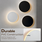 💡 50% RABATT 🌙 | Modern Rund LED-vägglampa – Touchkontroll & Justerbar Belysning