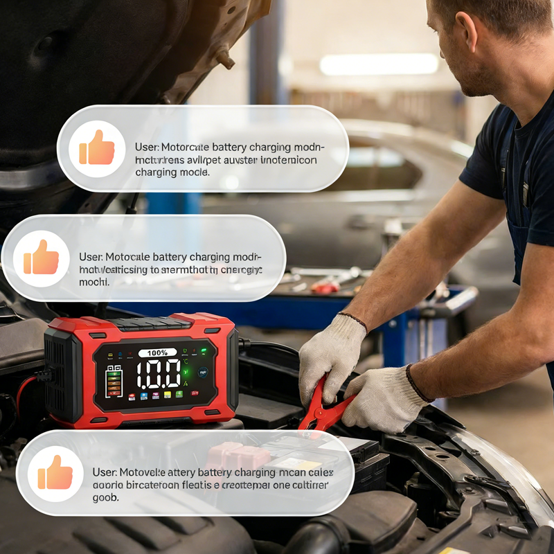 12 V 6 A smart bilbatteriladdare med pulsåterställning
