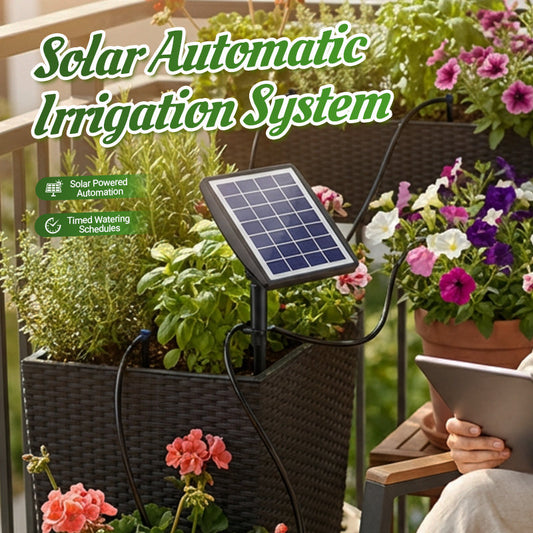 💧 50% RABATT! ☀️ Soldriven Automatisk Droppbevattningssystem – Energisnål, Enkel Installation & Perfekt För Trädgård & Växter 🌿