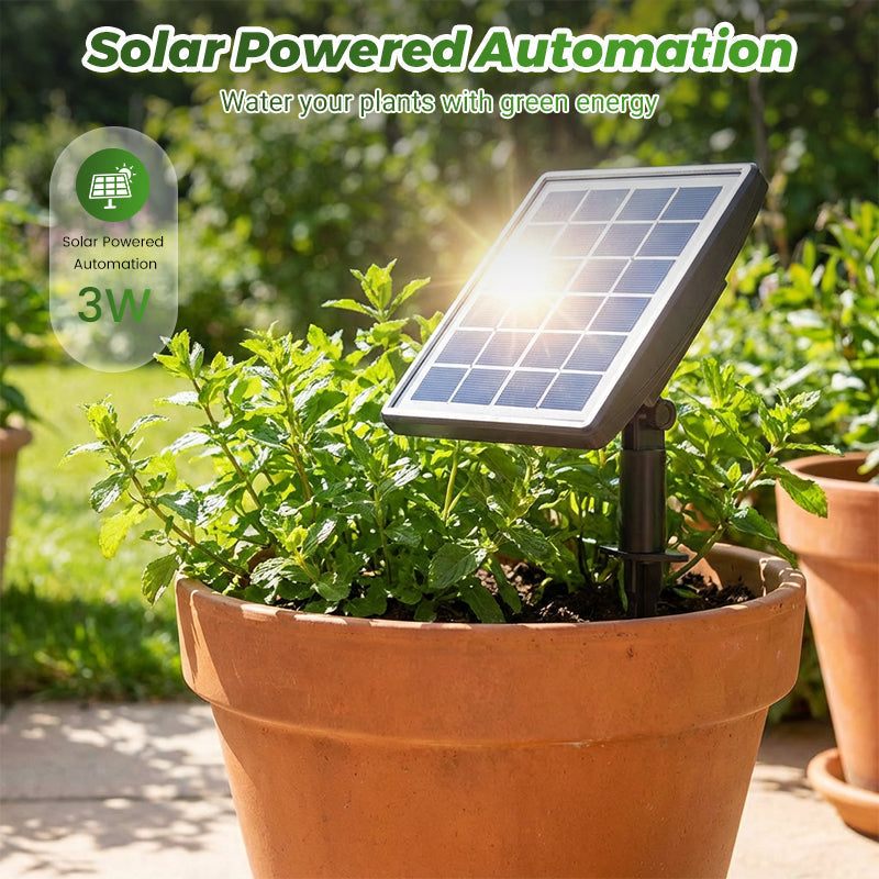 💧 50% RABATT! ☀️ Soldriven Automatisk Droppbevattningssystem – Energisnål, Enkel Installation & Perfekt För Trädgård & Växter 🌿