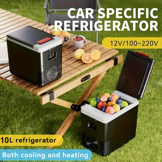 🔥 Fri frakt ⏳ Tidsbegränsad 50 % rabatt ⏰ 2-i-1 bilkyl & värmare – Mini-kylskåp för roadtrips