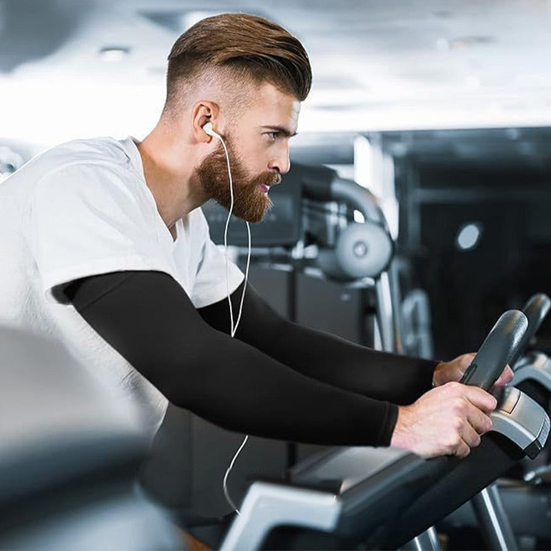 🧤☀️ Sportiga Kylande Kompressionärmar med UV-skydd – Svala, Skyddande & Perfekt För Utomhussport 🏃‍♂️